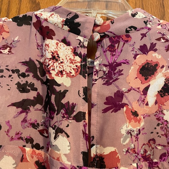 Lulu's Floral Maxi Dress in Pink and Purple - Picture 3 of 8